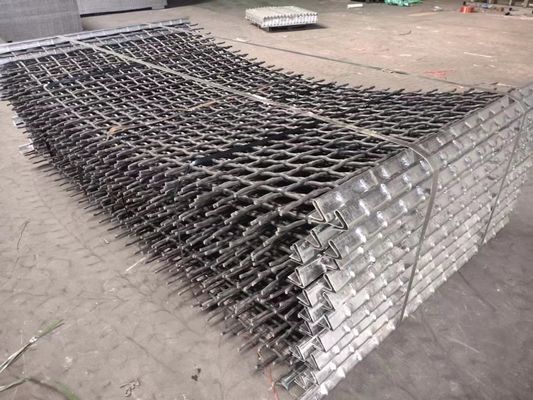 0,7 - 20mm Gi Wire Mesh Berkerut 45# Baja Karbon Sedang