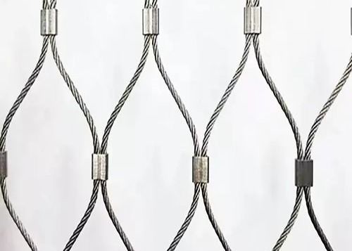 Inoks 316 stainless steel kabel Mesh Custom Ferrule Tipe X Tend