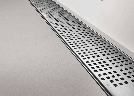 Saluran Grating Baja Galvanis Berkarat Dengan Siphon Floor Drain / Plat Cover