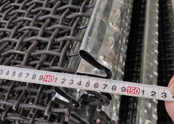 0,7 - 20mm Gi Wire Mesh Berkerut 45# Baja Karbon Sedang