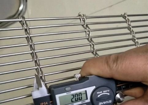 8mm Tec Sieve Arsitektur Woven Metal Mesh Multi Barrette Weave / Kabel Mesh System