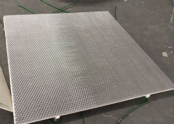 Kekuatan tarik tinggi 8x13mm Pembukaan stainless steel Crimped Wire Mesh