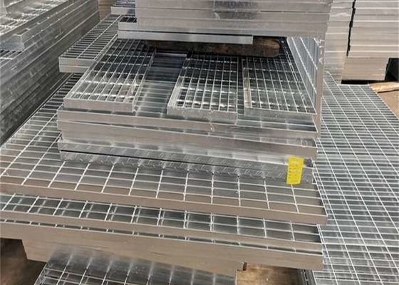 OEM Customized Hot Dip Galvanized Plain/Serrated Steel Grating untuk Platform Walkway /Drain Trench Cover