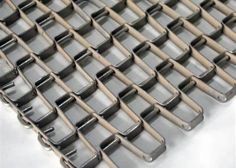 T-316 Baja tahan karat Flat Wire Mesh Conveyor Belting Untuk Baking Makanan