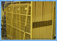 PVC Dilapisi Panel Pagar Logam Sementara Portabel Dengan Kaki Baja Ukuran 6 &amp;#39;X 8&amp;#39;