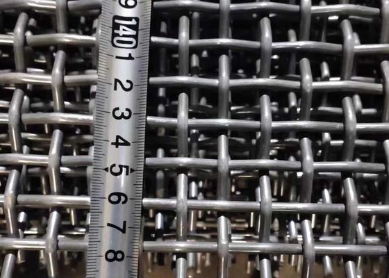 Wire Mesh Berkerut Galvanis Berkait 65mn Tarik Tinggi Untuk Industri Tambang Batubara