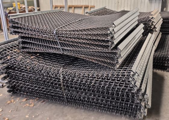 Crimped Stone Crusher Wire Mesh Vibrating Screen Untuk Pengayakan Tambang