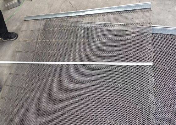 Kunci Layar Penambangan Kawat Berkerut Jala Anyaman Ukuran 1mm