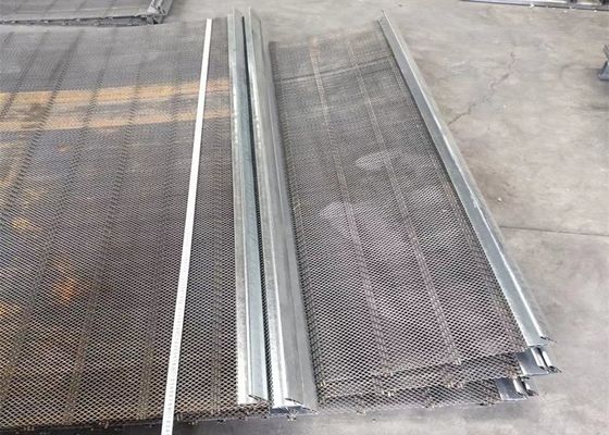 Besi Hitam 4mm Vibrating Screen Mesh Square Woven Crimped Wire