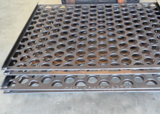 NM300 Steel Metal Punch Plate Screening Cold Rolled Stainless Steel Sheet Dengan Pola Lubang Bulat