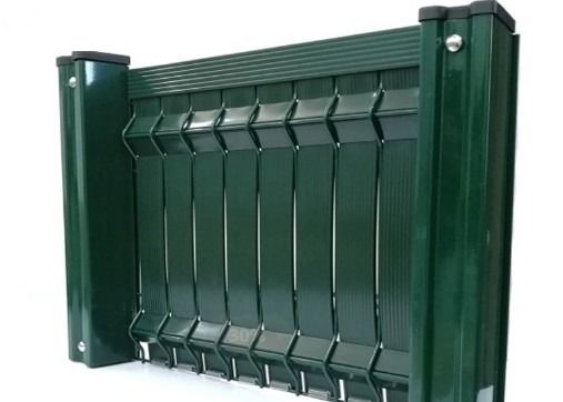 Kolam renang luar ruangan 4mm 3d pagar melengkung Dengan PVC UV Slat