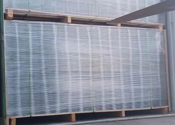 Panel kawat las 6 Gauge Galvanized Untuk Pagar Mesh
