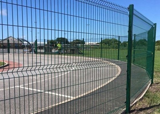 3d Curved Metal Fence Pvc Coated Welded Mesh Untuk Taman
