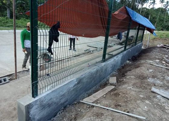 3d Curved Metal Fence Pvc Coated Welded Mesh Untuk Taman