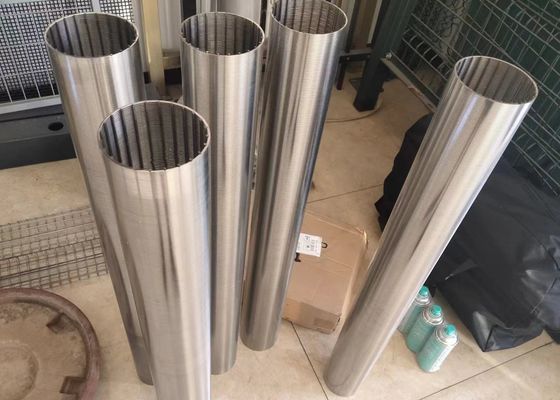 V kawat tahan karat baja Layar Roll Wedge Sand Johnson Water Well Layar