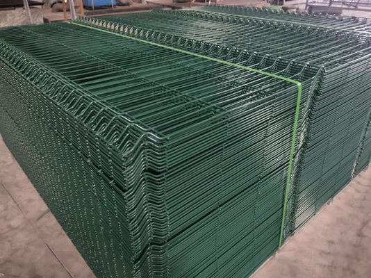 3D melengkung panel pengaman pengelasan kawat mesh panel pagar logam