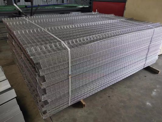 3D melengkung panel pengaman pengelasan kawat mesh panel pagar logam
