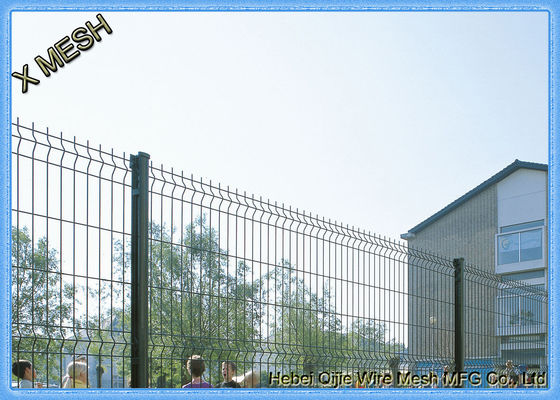Galvanized dan PVC dilapisi 3D melengkung Welded Wire Mesh pagar untuk pagar taman