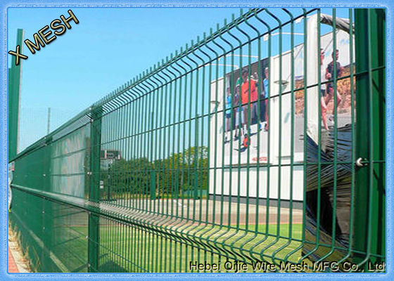Galvanized dan PVC dilapisi 3D melengkung Welded Wire Mesh pagar untuk pagar taman