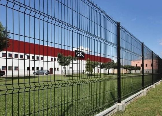 PVC Lapisan Galvanis Las 3D Bending Curved Wire Mesh Pagar