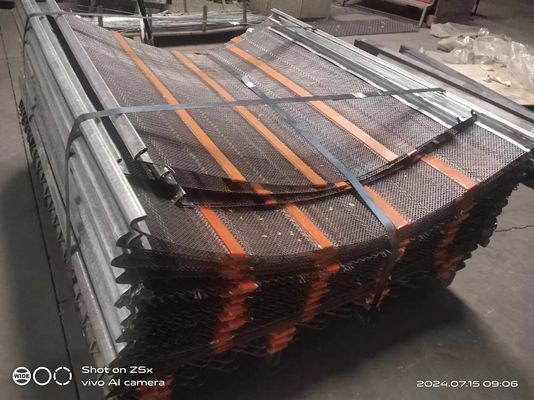 65mn Carbon Steel Self Cleaning Vibrating Screen Mesh Anti Penyumbatan