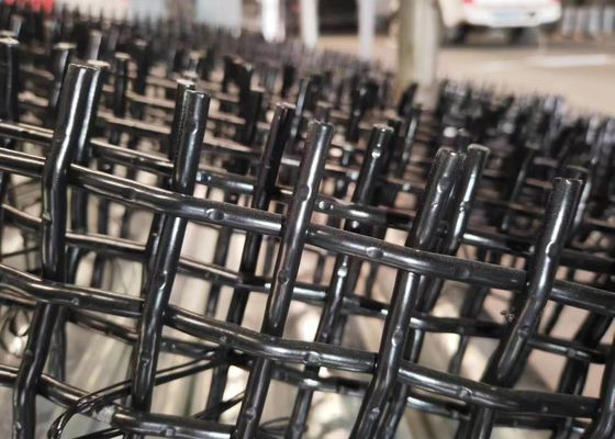 Grosir Galvanized Square Woven Wire Mesh / Stainless Steel Crimped Wire Mesh