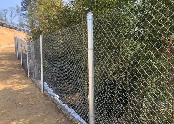 2.5mm-3.0mm Hot DIP Galvanized Chain Link Pagar 9 Gauge