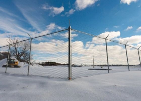 2.5mm-3.0mm Hot DIP Galvanized Chain Link Pagar 9 Gauge