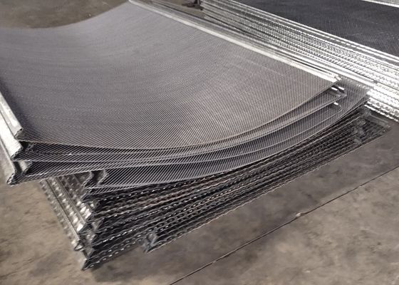 Tensile Tinggi 65mn Cement Vibrating Metal Woven Vibrating Screen Mesh