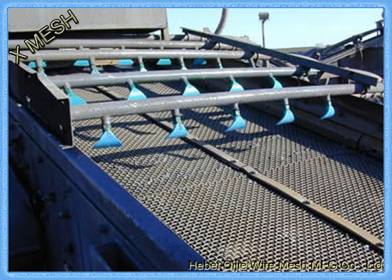 65mn Crimped Wire Mesh Untuk Vibrating Screen Mesh