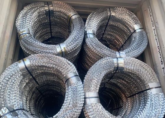 Bto-22 Hot Dip Galvanized Concertina Razor Barbed Wire
