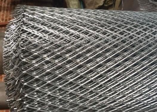 Honeycomb Flattened 11.15kg/M2 Berat Expanded Metal Mesh 4x8