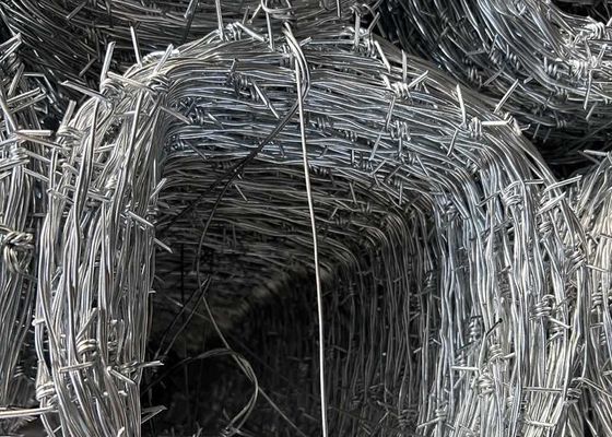 Hot Dip Galvanized Barbed Wire untuk pagar keamanan Mesh