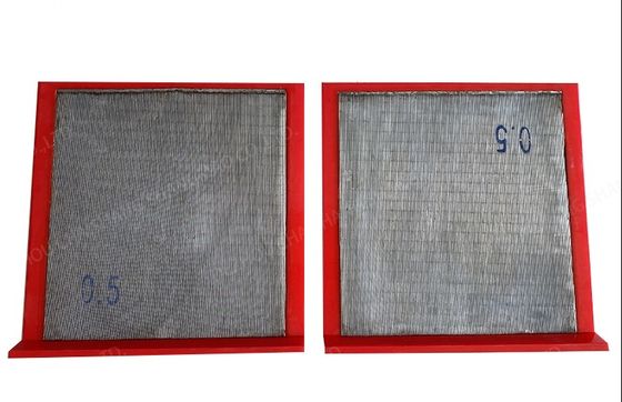 Mining Wedge Wire Screen Low Pressure Loss 0.02mm-12.7mm Jangkauan pembukaan