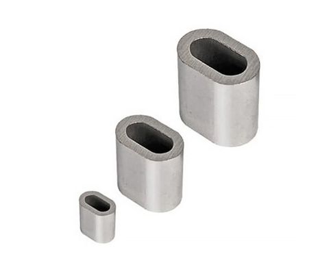Aluminium DIN EN 13411-3 Stainless Steel Ferrule Untuk Crimping Wire Rope