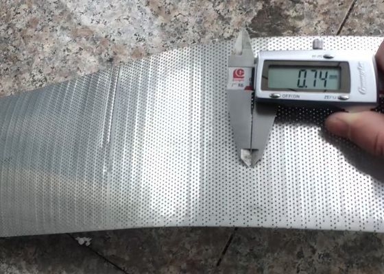 0.6mm Lubang 80mm Lebar Stainless Steel Perforated Sheet Lubang Bulat