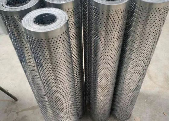 Bahan Bangunan 316 Mikron Lembar Logam Berlubang Bulat