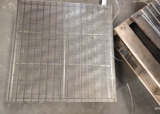 Tugas Berat V Wire SGS 321 Stainless Steel Wedge Wire Screen Johnson Gravel Welding Panel