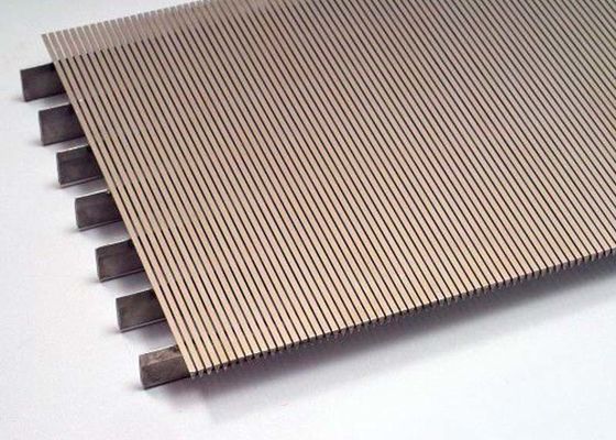 Tugas Berat V Wire SGS 321 Stainless Steel Wedge Wire Screen Johnson Gravel Welding Panel