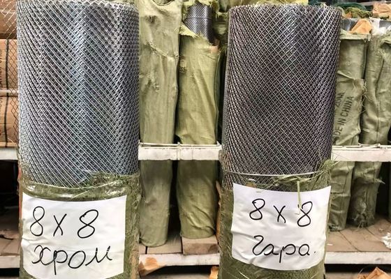 Powder Coated Expanded Metal Mesh Diamond Mesh Bentuk Lubang