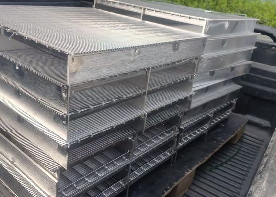 Disesuaikan 500mm Diameter Stainless Steel V Wire Wedge Wire Screen Untuk konstruksi yang tahan lama