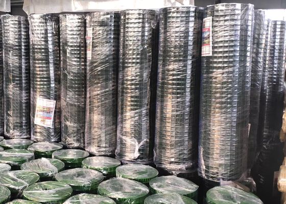 3/4X3/4 SGS Green Colored Pvc Coated Welded Wire Mesh Rolls untuk unggas
