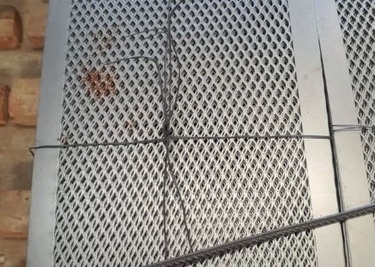Stainless Steel Stretched Sheet Dekoratif Lemparan Lemparan Mesh