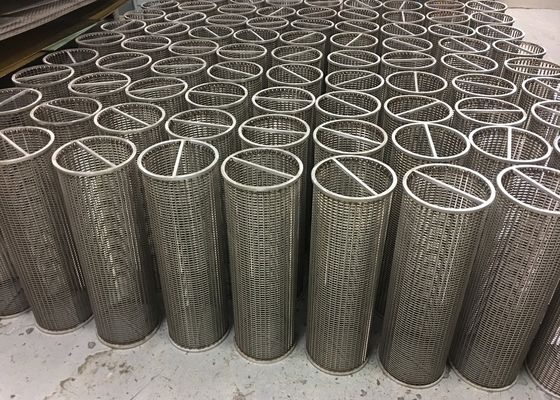 Disesuaikan 500mm Diameter Stainless Steel V Wire Wedge Wire Screen Untuk konstruksi yang tahan lama