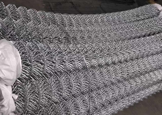 ASTM A392 Colored Rantai Link Pagar Mesh Roll Polimer dilapisi untuk Engineerings