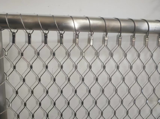 Fleksibel X Tend 1.2mm Steel Rope Mesh Untuk Langkan