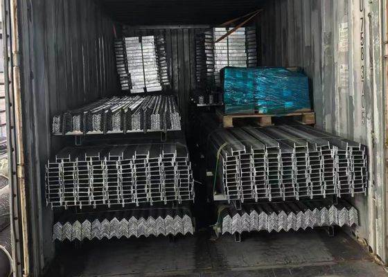 W Profile Hot Dipped Galvanized Palisade Fence 2400hx2300l Untuk Menara Sel