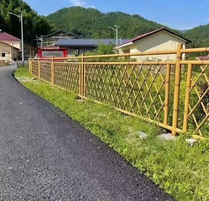 Imitasi Pagar Perkebunan Bambu Pengaman Pengaman Untuk Ruang Luar Estetika