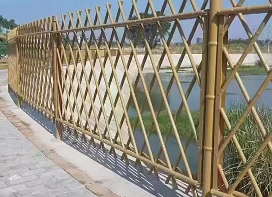 Imitasi Pagar Perkebunan Bambu Pengaman Pengaman Untuk Ruang Luar Estetika