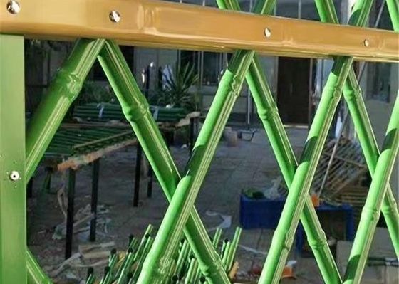 Imitasi Bamboo River Park Taman Pagar Perlindungan Penghalang Pengendali Keamanan